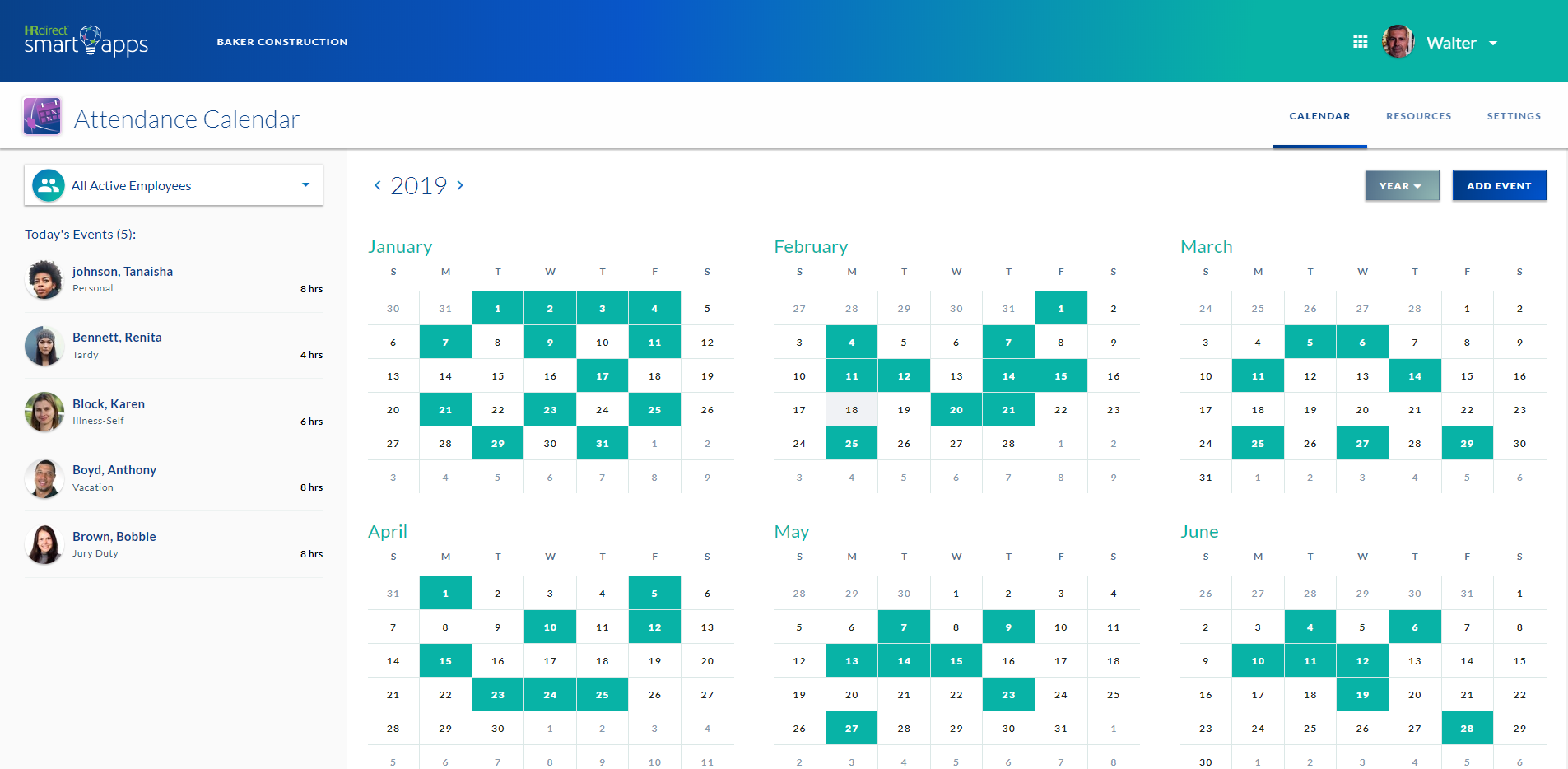 New Features with the Attendance Calendar Smart App