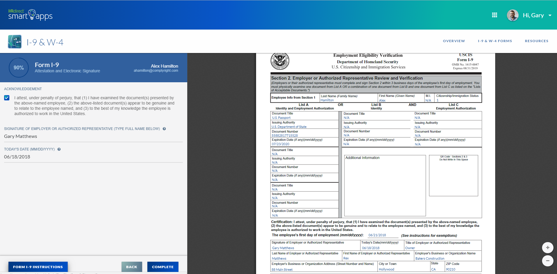 Onboard new hires with i 9 forms software guided by hr experts